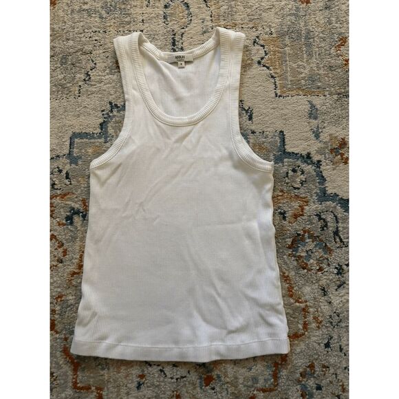 Agolde Poppy Tank in White - Picture 2 of 6